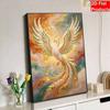 Kit Pittura Perle 3D Design Fenice Senza Cornice Tela per Pittura con Perline Fai-da-te Artigianato Fatto a Mano per Decorazione Parete Camera da Letto