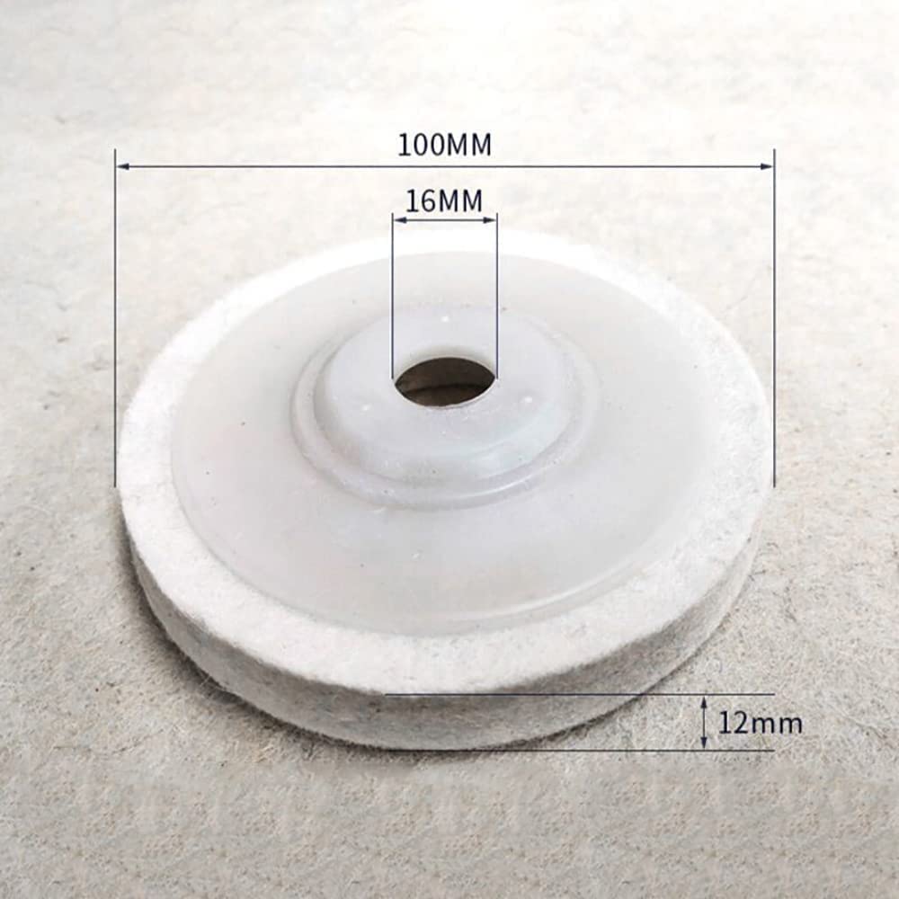 2023 New Wool Polishing Wheel Disc - Wool Felt Polishing Wheel Disc Kit for 4" Angle Grinder 100 Angle Grinder, Durable Felt Polishing Pads for