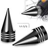 3.6" CNC Front Axle Nut Covers, Axle Caps | Protect Against Dirt, Dust, Fit for Harley Davidson Street Glide Trike Iron 883 Fat Boy Sportster Softail