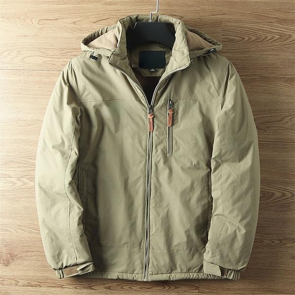 

Velvet Waterproof Jacket Outdoor Hiking Jacket Hooded Windbreaker Hooded Jacket Men s Jacket KTB 5XL хакі