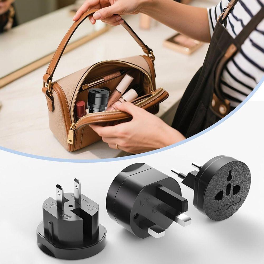Portable EU/UK/US/AU Power Converters Universal Worldwide Plug Adapter International Power Adapter Travel