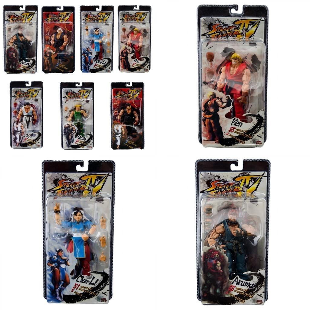 Neca Street Fighter 4 Sammlerfigur, hochbewegliches Guile-PVC-Modell