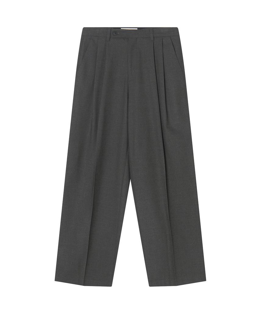 Meibeoyu Flat Pintuck Slacks _ Gray