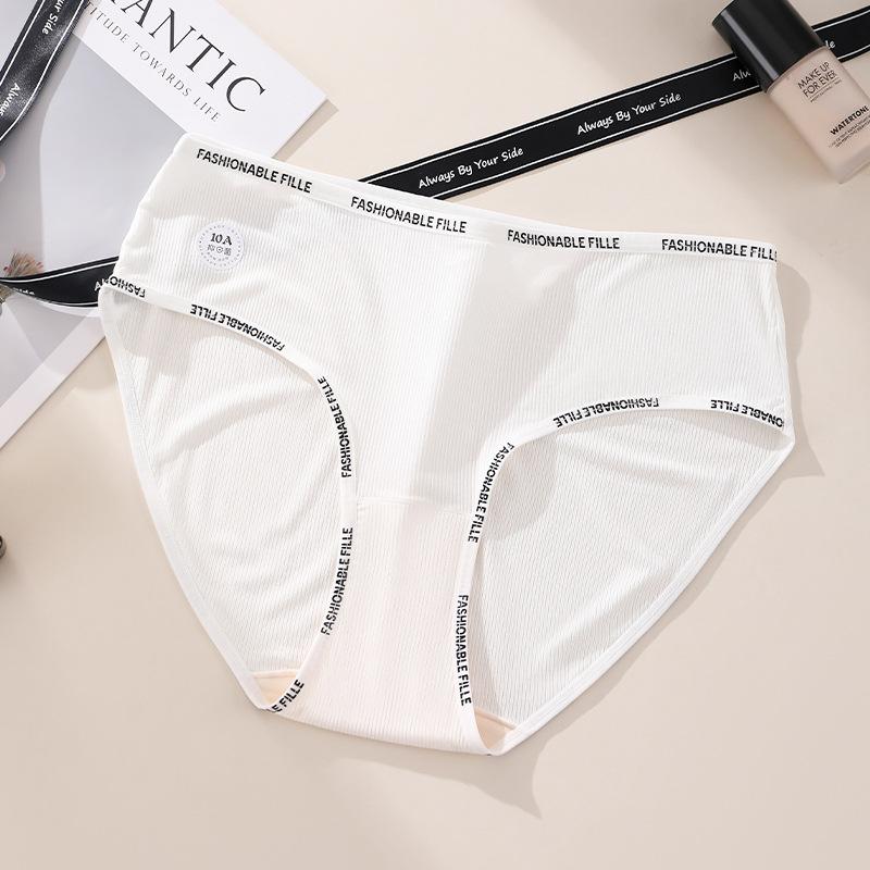 Большой размер Девочки Весна и Осень Антибактериальные Треугольные Трусики с Удлиненной Промежностью XL белый