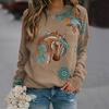 Autumn Horse Sweatshirts Animal 3D Print Hoodies Women Fashion Long Sleeve Y2k Hoodie Oversized Pullovers Tops Female Clothing