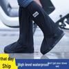 Cubrezapatos Impermeables de Caña Alta para Hombres y Mujeres - A prueba de arena, nieve, antideslizantes, resistentes al desgaste e ideales para andar en bicicleta en condiciones de lluvia.