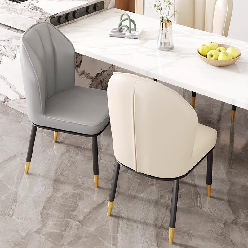 Modern Luxury Dining Chair Nordic Barest Simple Home Restaurant Chair Soft Padded eup Stool Dining Table Chair