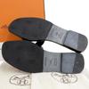 HERMES Beautiful Oran flat sandals, women's, black, size 36 1/2 shoes 36 1/2 blackUsed