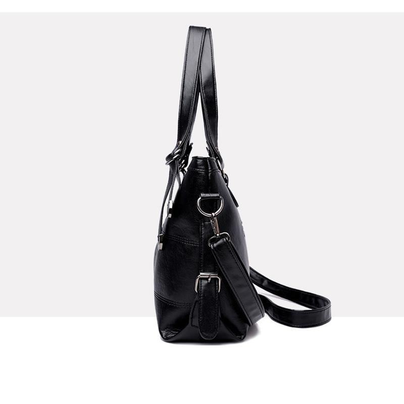 Yogodlns Luxury Handbag Women PU Leather Shoulder Bag Large Capacity Top-handle Bag Vintage Crossbody Bag Brands Lady Pouch Sac