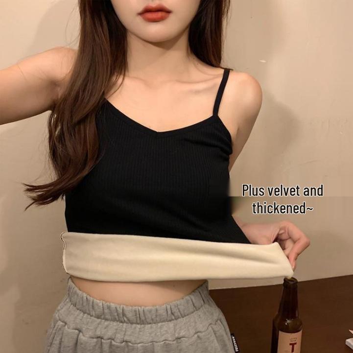 Plus Samt Verdickt Warme Weste: Schlankmachendes figurformendes Camisole für Herbst/Winter