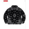 Used Supreme Bandana Faux Fur Bomber Jacket