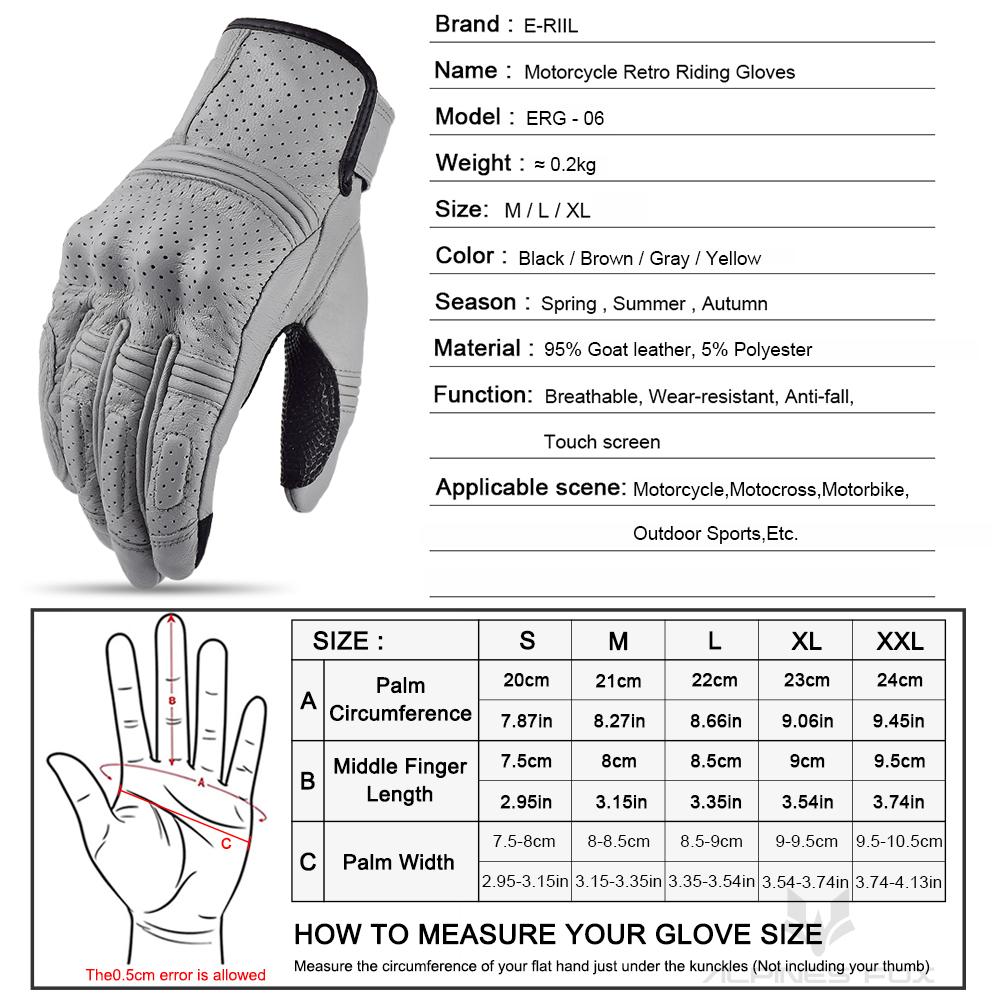 Vintage Goat Leather Motorcycle Gloves Men Women Hard Shell Protective Cycling Summer Gloves Motorbike Motorcross Riding Luvas