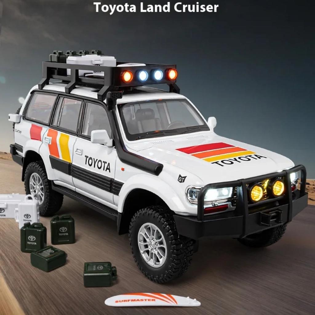 1/24 Scale Toyota Land Cruiser LC80 SUV Alloy Diecast Model Off-road Vehicle Toy Model Collect Display Ornament Children Toy Present