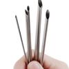 6pcs Stainless Steel Clay Hole Puncher Set Double-headed Handbuilding Circle Shape Cutters Silver Ceramic Puncher