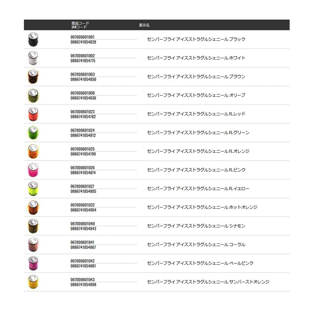 TIEMCO Semperfly Ice Struggle Chenille, FL Green