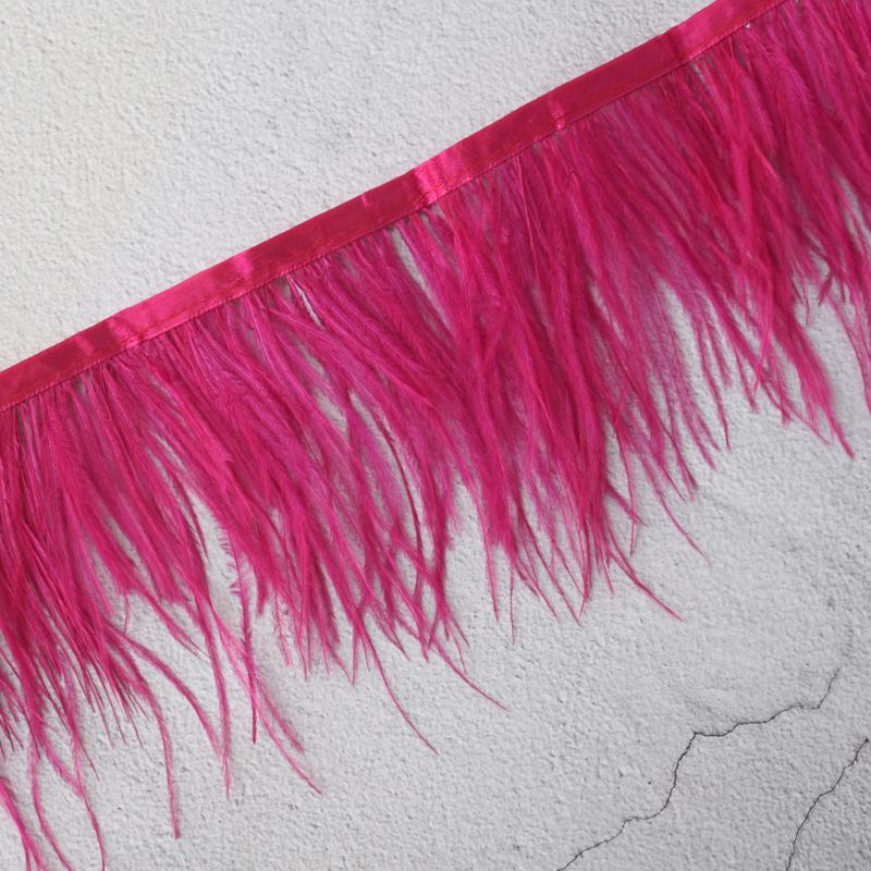 Pštrosí peří 10-13cm pro dekoraci šatů a taneční sukně - Oděvní doplněk