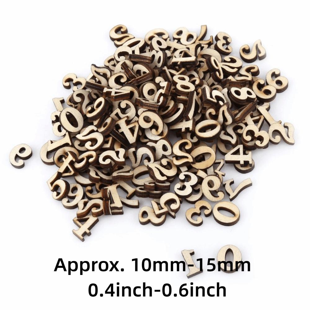 200pcs Brown Wooden Letters Mixed Wooden Alphabet Wood Handmade DIY DIY Decorations  Craft Projects
