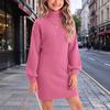 Little Girls' Casual Ribbed Knit Dress for Spring and Fall Everyday Wear