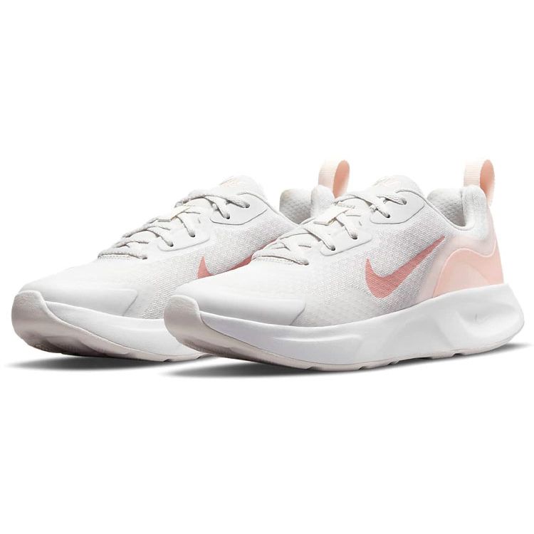 Nike Port Quotidien Confortable Tendance Amortissantes Antidérapantes Durables Basse Top Chaussures de Course Baskets Femme Blanc Rose CJ1677-009