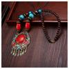 Landie Yunnan Tibetan Ethnic Style Bohemian Necklace Bead String Performance Pendant Accessories