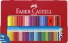 Color Grip Watercolor 48 Colors with 112448 Faber-Castell Pencils, (Tin Case), Accessories,