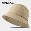 Spring Summer Big Head 62cm Bucket Hat Outdoor Sunscreen Fisherman Hat Men's Fashion Japanese Large Size Cap Casual Panama