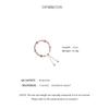 Elegant Pink Imitation Pearl Bracelets Exquisite Purple Crystal Beaded Adjustable Bracelets Bangle Female Wristband Accessories