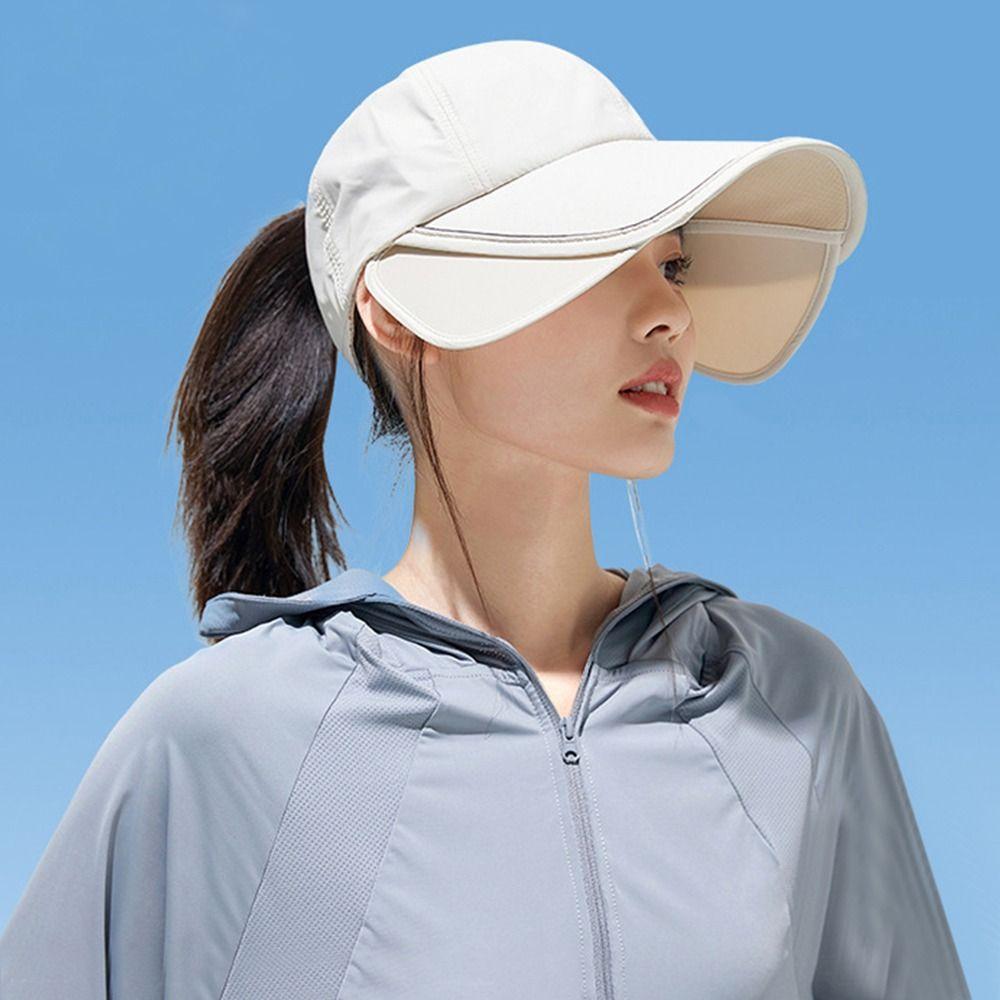 UV Protection Sun Hat Wide Brim Beach Hat Summer Visor  Running