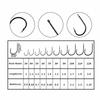 500PCS High Carbon Steel Fishing Hooks Set Sharpened Barb 3#-12# Barbed Fishing Hooks with Holes Black Fishing Hooks