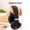 Beech Wood No-Drill Over-Ear Headphone Stand - Wall-Mounted Holder & Display Rack