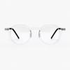 Aloeyewear [ALOXROUNZ] The Air ARA5102 C3 Ultra-light Crown Panto Oversized Transparent Clear Glasses Frame