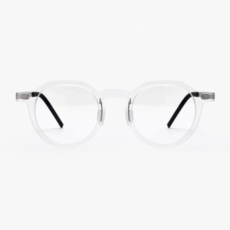 

aloeyewear [ALOXROUNZ] The air ARA5102 C3 ultra-light crown panto oversized transparent clear glasses frame NONE