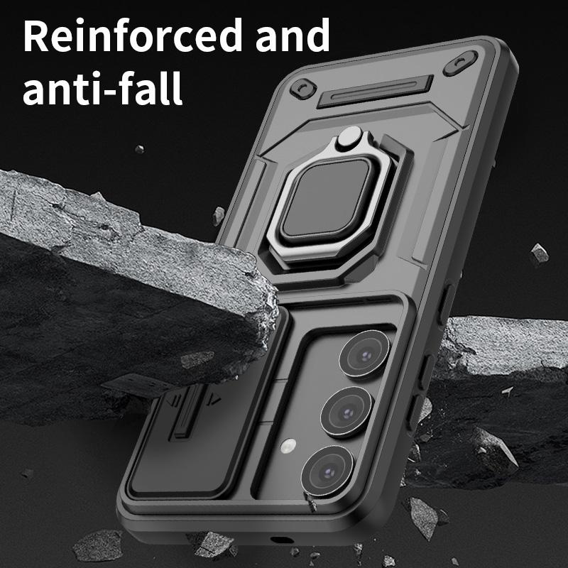 Armor Case For Samsung Galaxy S25 S24 Plus Ultra Heavy Duty Shockproof Anti-Scratch With Ring Holder Phone Cover