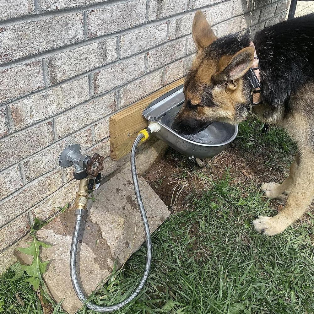 Stainless Steel Automatic Water Dispenser for Dogs - Farm Livestock Cattle Horse Goat Sheep Drinking Bowl