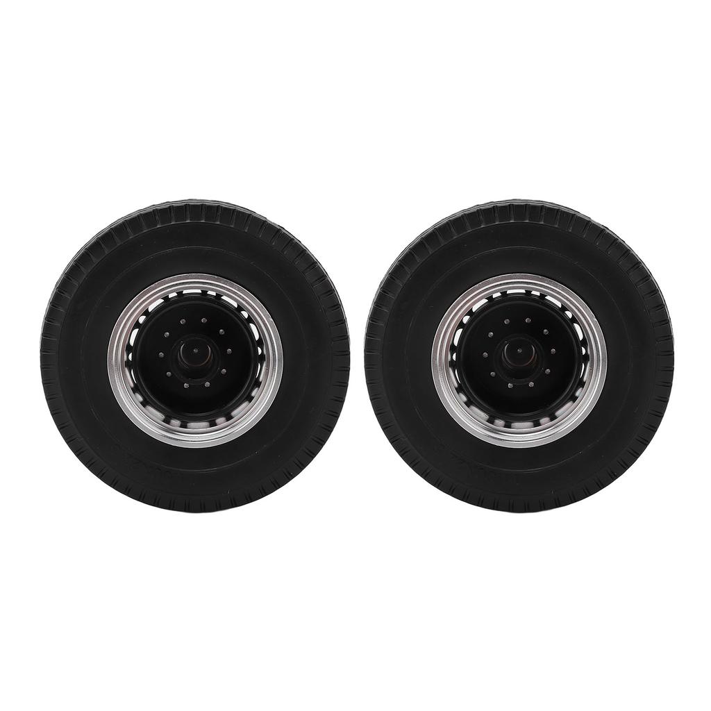 2 PCS RC Car Tires Wheels Strong Cushioning Better Grip Improved Performance RC Car Accessories for 1:14 Dump Truck