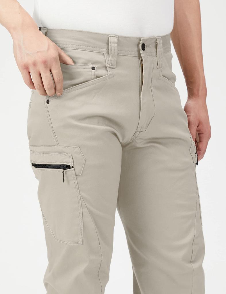 SPODNIE CARGO EVEN RIVER ERX202 03 3D STRETCH, Piaskowy Beż, Na Cały Sezon, Rozmiar L