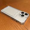 Card Bag Wallet Clear Soft Case For iphone 11 12 13 mini 14 15 16 Plus 17 Pro Max Air X XR Xs Max 16e 17e Silicone Cover