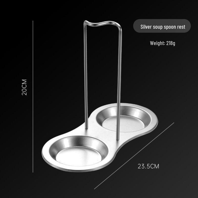 Stainless Steel Soup Ladle and Colander Holder Stand for Restaurants