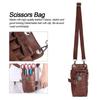 Friseurscherenetui Holster mit Gürtel Friseurbedarf Hüfttasche Etui Tasche Braun