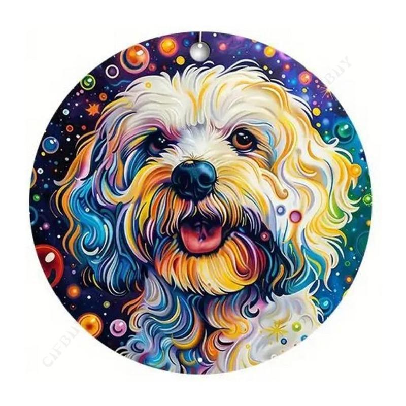 Dog Metal Poster Sign, Vintage Wall Decor 20x20cm