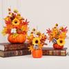 Foam Simulation  Pumpkin Flowers Fake Plant Halloween Pumpkin  Party Decor
