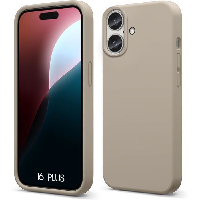 Protective Case - BOOLING - iPhone 16 Plus - Liquid Silicone - Shockproof - Stylish