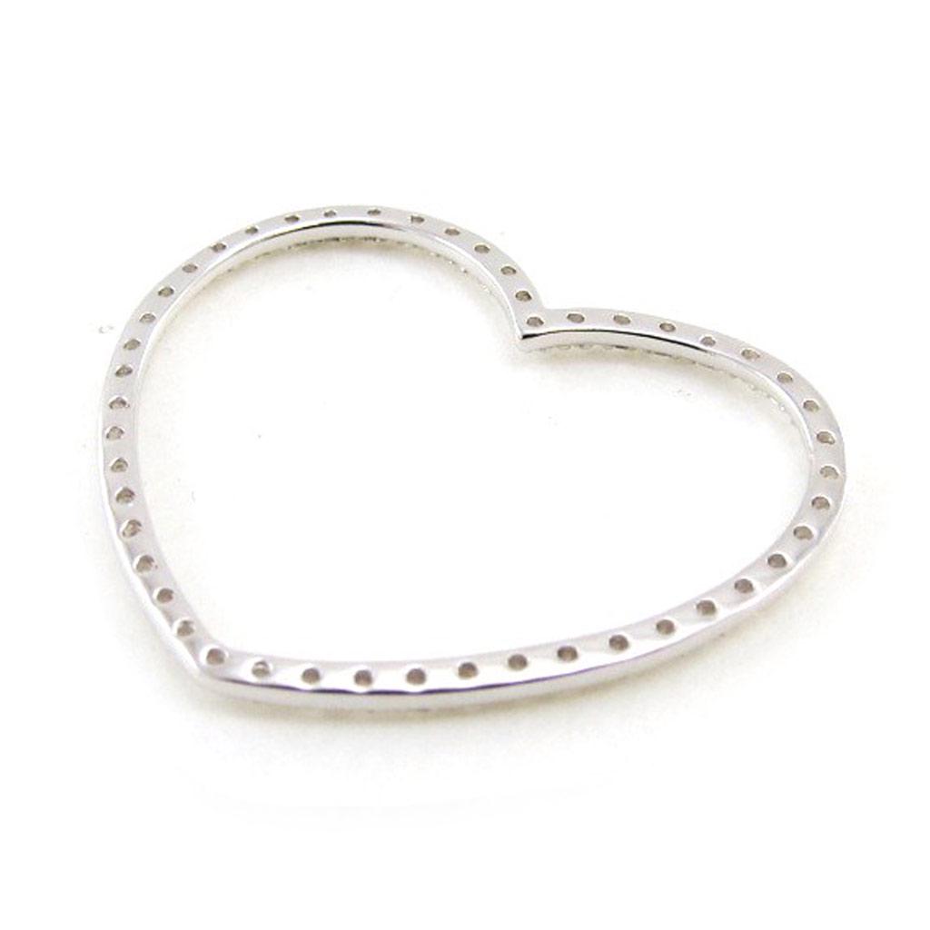 Les Trésors De Lily [I9764] - Silver Pendant 'Love Divine' Silver White - 28x23 Mm
