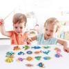 Wooden Magnetic Fishing Game Fine Motor Skill Magnet Fish Catching Counting Toy for Preschool