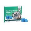 Washing Machine Cleaning Tablets: Water-Soluble, Fully Compatible with All Models, for Internal Scale Removal and Odor Elimination.