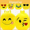 Adorable Cute Smile Emoji Face Backpack For Kids Crafted With Plush Material