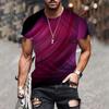 European and American Cross-border Summer Men's T-shirt 3D Digital Printing Short Sleeve LiExpress