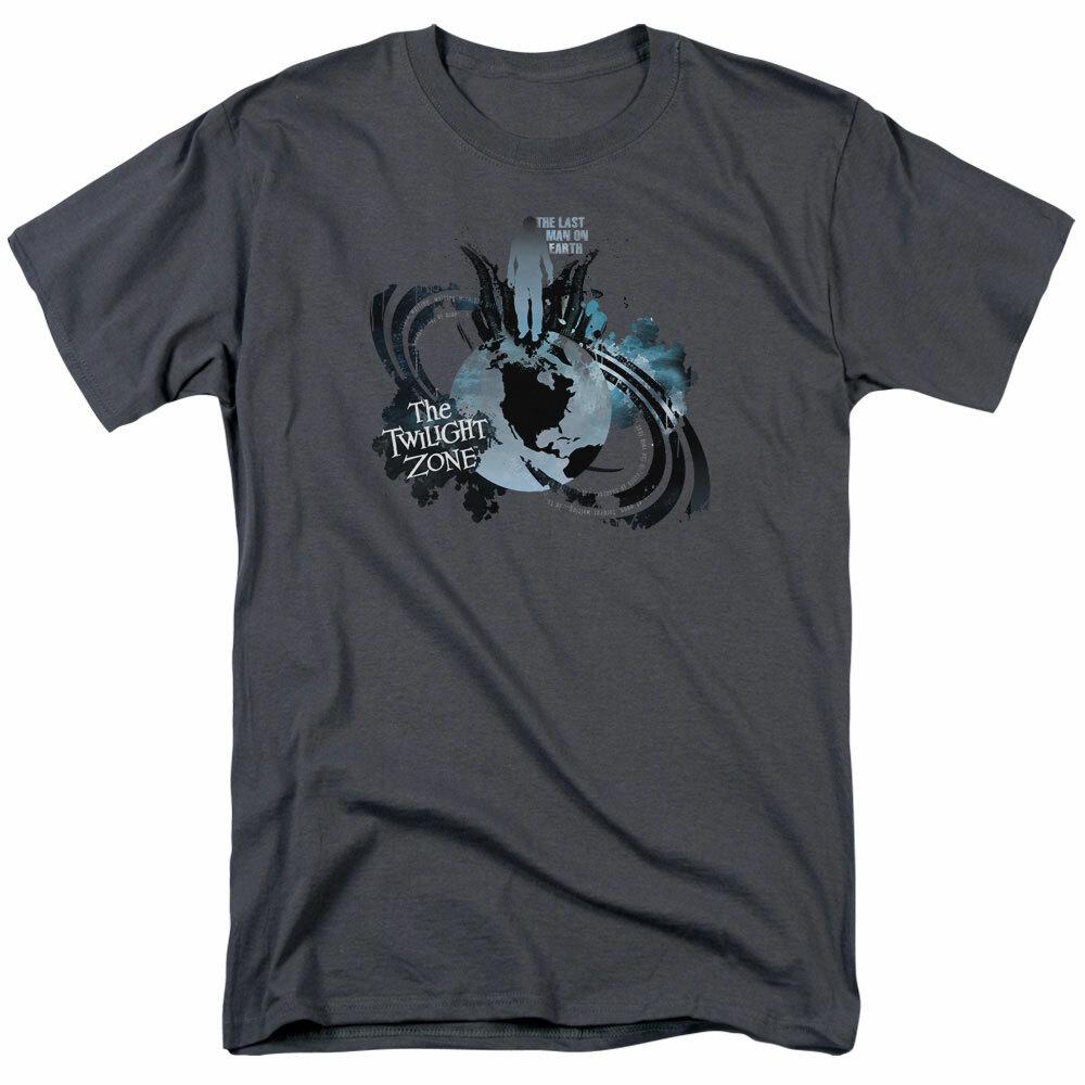 The Twilight Zone Last Man On Earth T Shirt Mens Licensed Classic TV Charcoal S