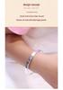 Big Kids 9999 Sterling Silver Keti Cat Bracelet - Solid Silver, Push-Pull Bangle, Engravable, Simple Design for Children.