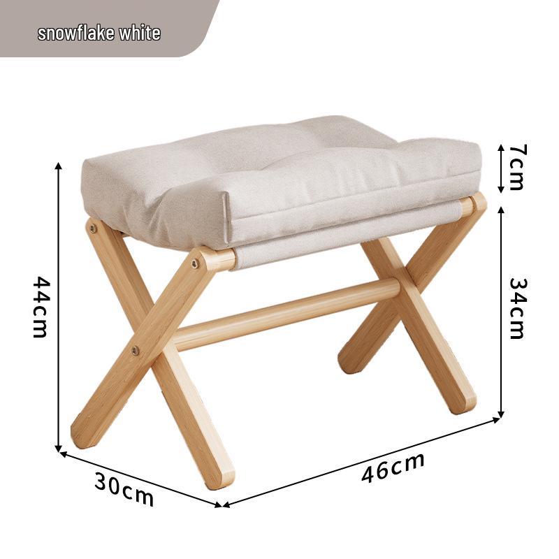 Foldable Footrest Stool - Versatile Living Room & Office Ottoman